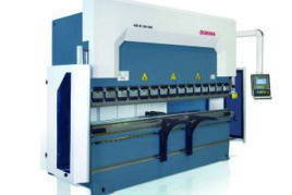 Folding machine that folds up to 10 mm thick and 4 meters length